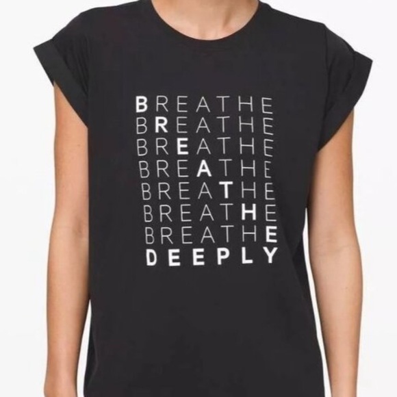 Lululemon Black cycling Graphic T-Shirt - Picture 1 of 6